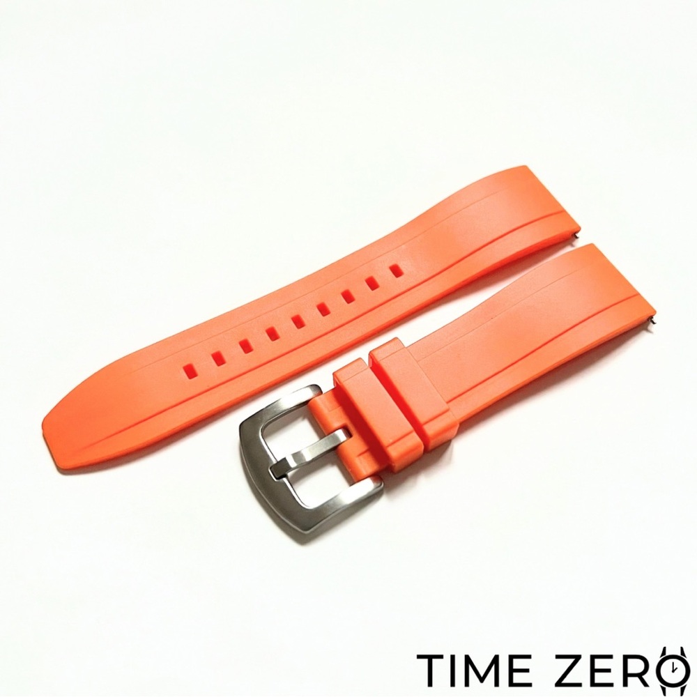 New Orange FKM Rubber Diver Watch Strap (The Element Collection)